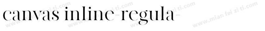 canvas inline-regula字体转换
